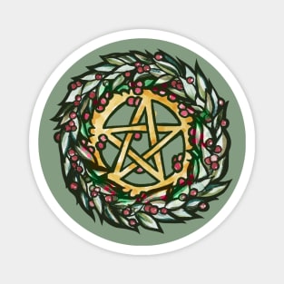 Yuletide Pentacle Magnet